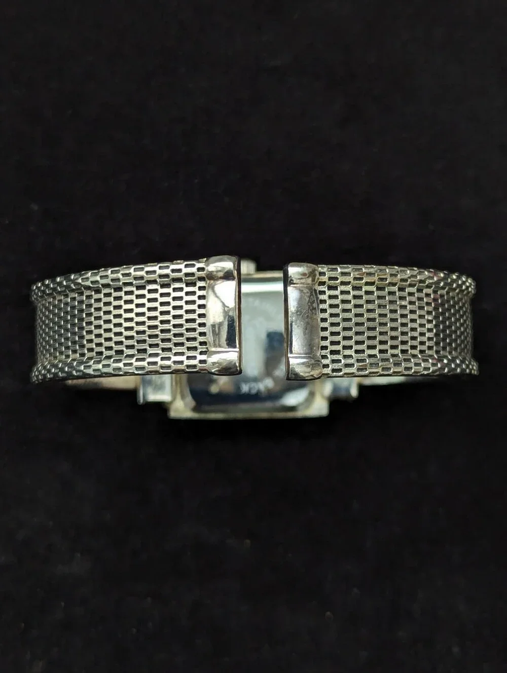 Geneva Silver-Tone Women's Watch with Mesh-Look Band